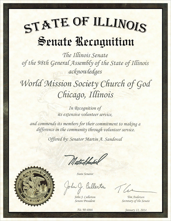 Citation from Illinois Senator