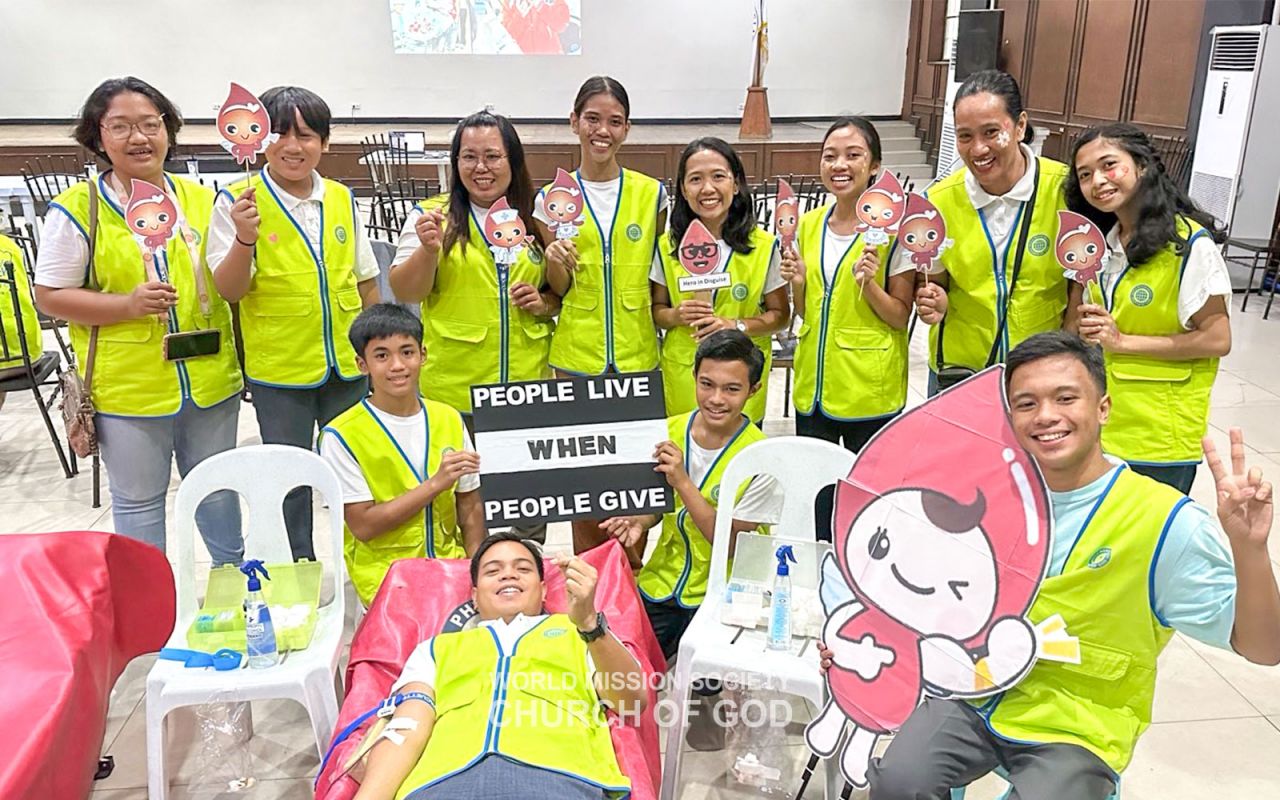 전 세계 유월절사랑 생명사랑 제1444차 헌혈릴레이(라오아그 시청 강당)