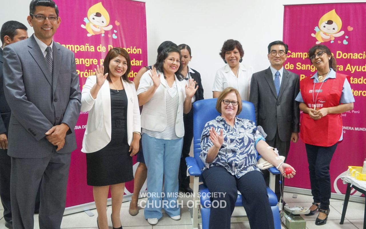 The 759th Worldwide Blood Drive to Give Life through the Love of the Passover, with the participation of the First Lady of Peru