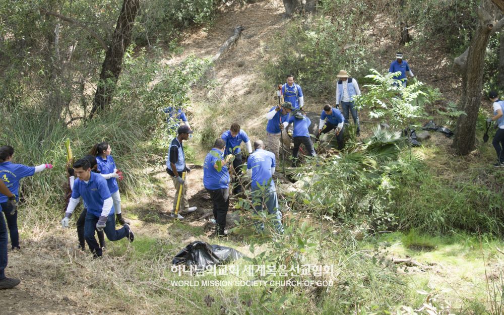 전 세계 제3853차 지구환경정화운동(펠리시타 카운티 공원)