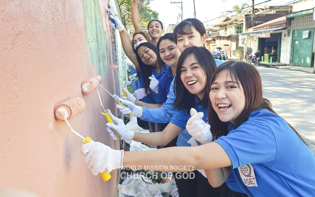 Mural painting at Mabini St., Tarlac City, Philippines