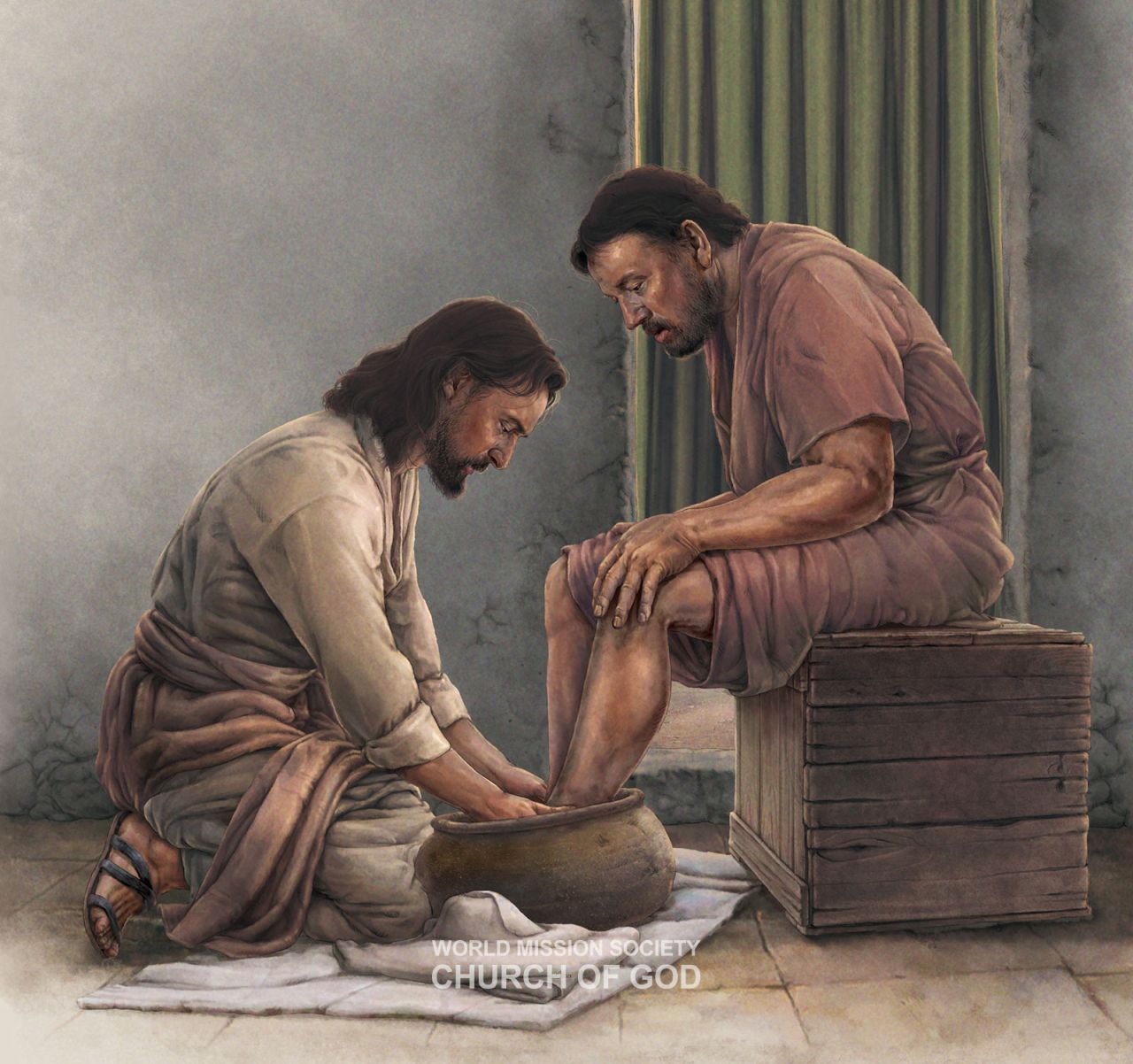 Jesus washed His disciples’ feet before the holy supper of the Passover. He personally set an example of humility and servanthood