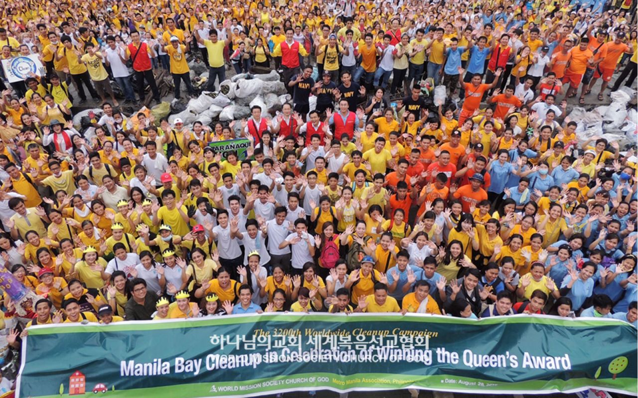 1250여 명이 참여한 마닐라베이 환경정화