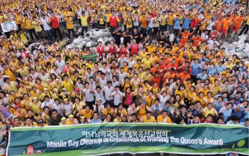 1250여 명이 참여한 마닐라베이 환경정화