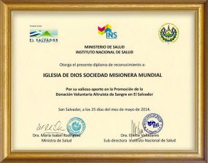 엘살바도르 산살바도르 하나님의 교회-국립보건연구원 감사장.jpg