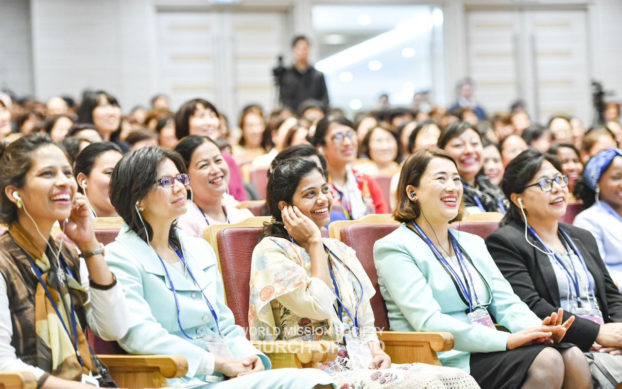 The female pastoral staff from around the world attend the “Happy Church” Global Conference.