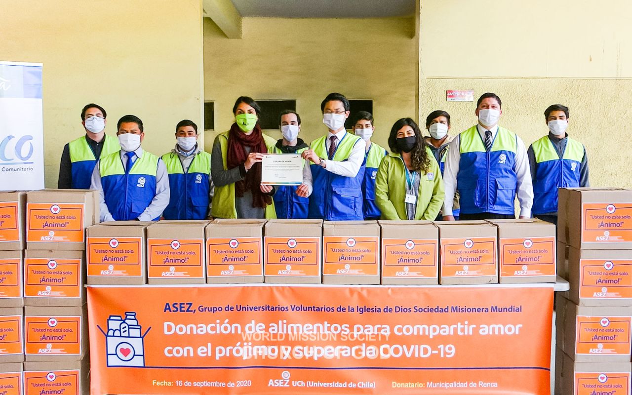ASEZ’s food support at Renca City Hall