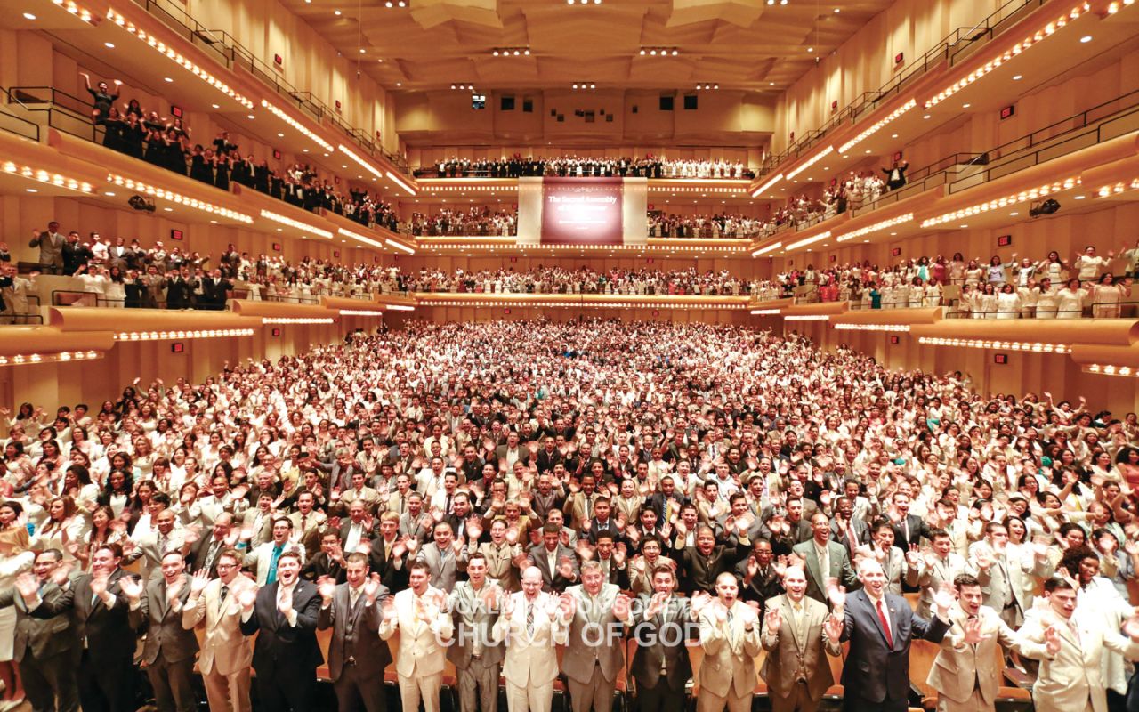 Members having celebrated the Passover at Lincoln Center in New York, U.S.