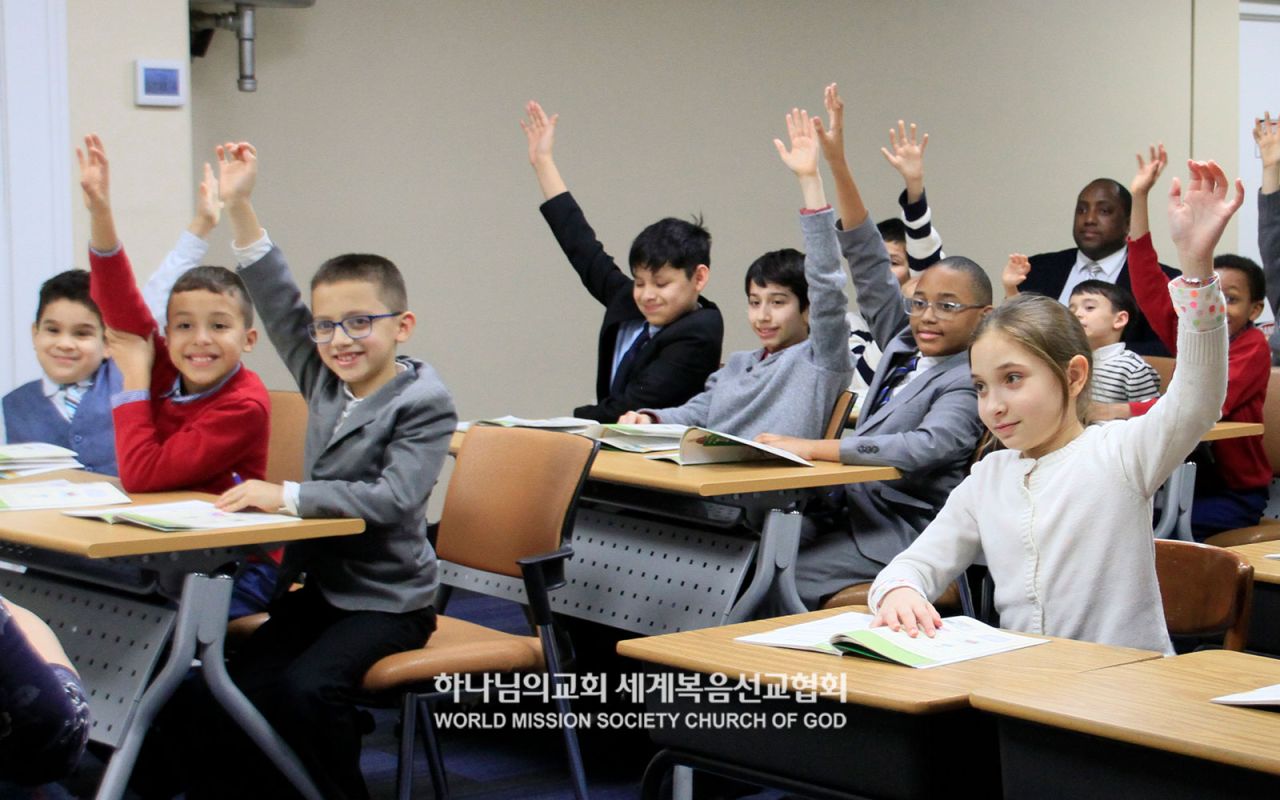 The children of the Church of God in New Windsor, NY, U.S., actively participate in the Sabbath School.