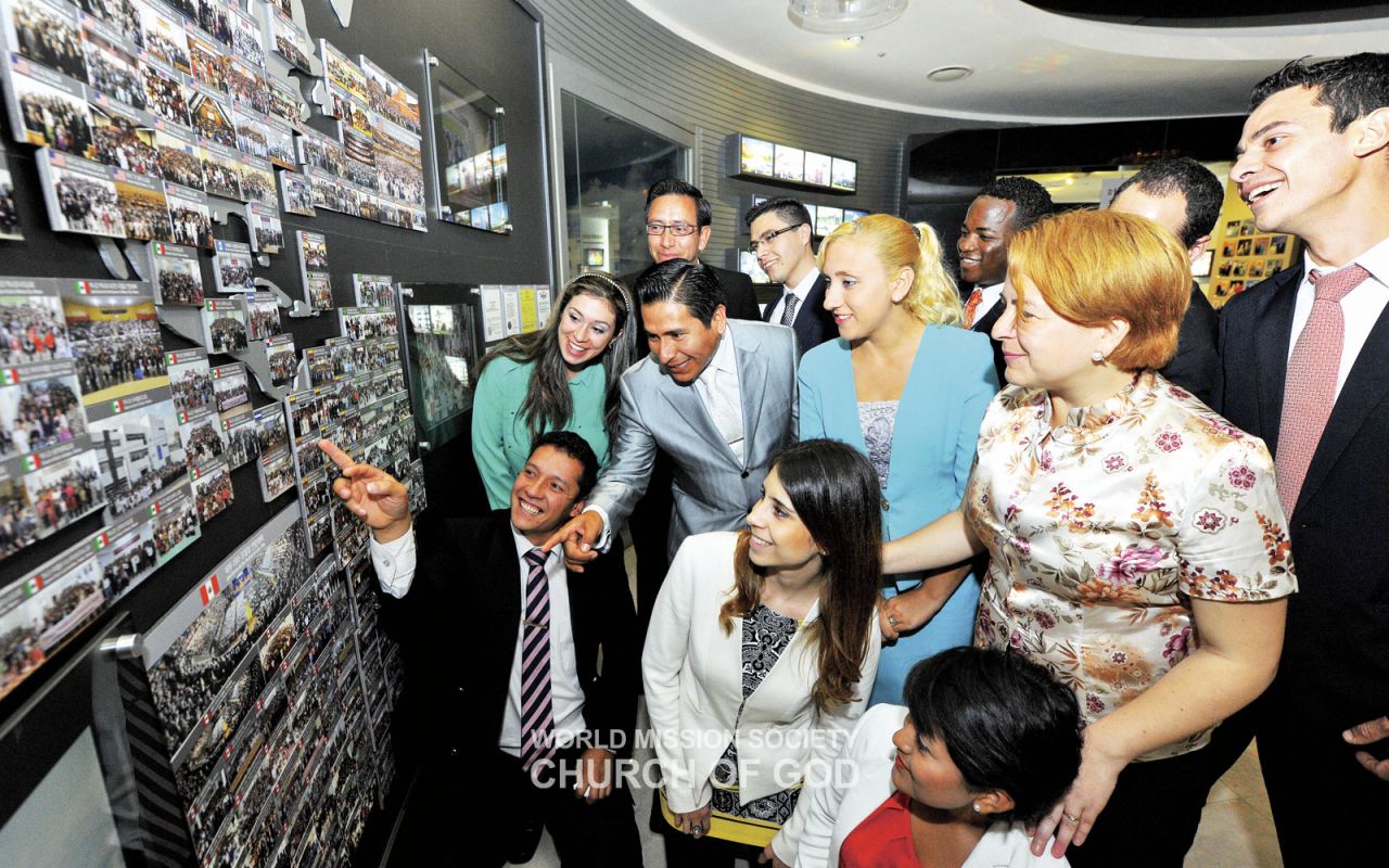Overseas members tour the Church of God History Museum.