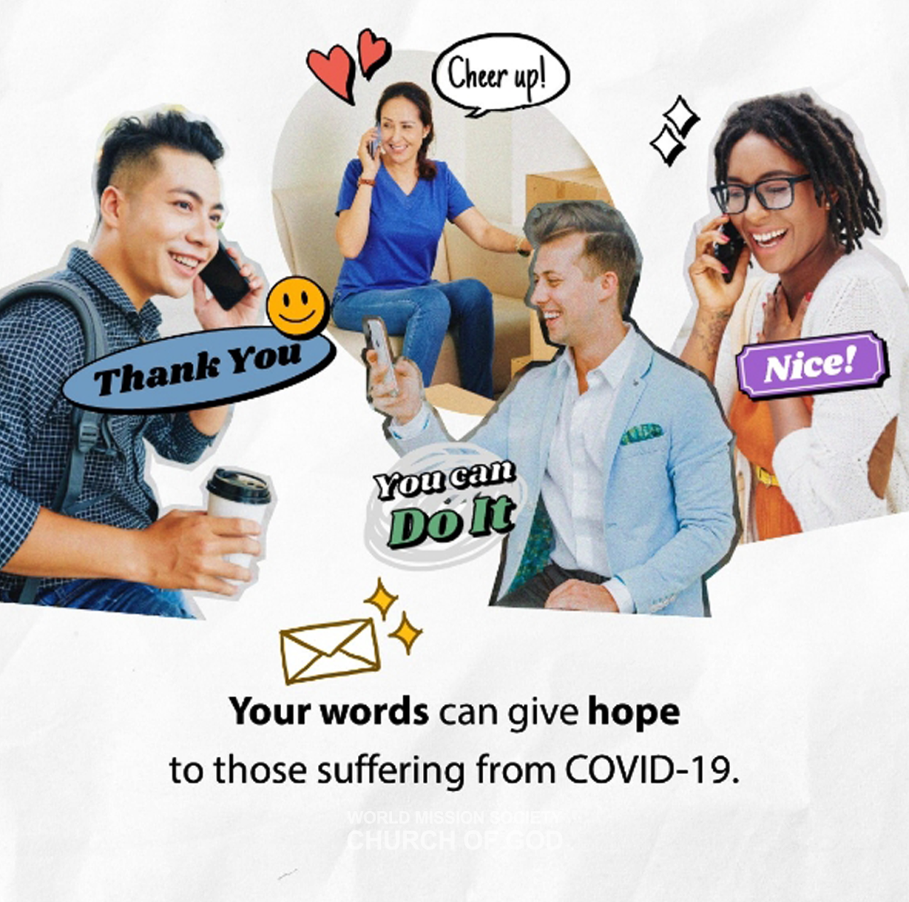 “Happy Words” card news from ASEZ’s verbal abuse prevention campaign
