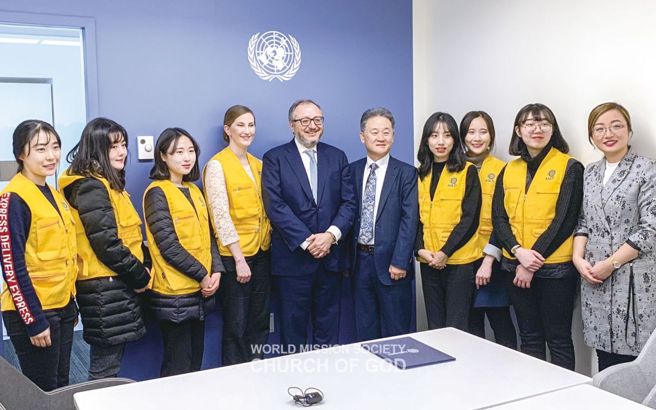 유엔 본부에서 열린 간담회